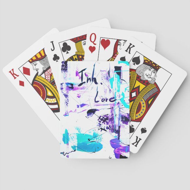 Inh. Love... 2 Playing Cards (Back)