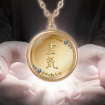 Inhala Power, Exhala High Protection Reiki Gold Plated Necklace<br><div class="desc">Inhala Energy, Exhala High Protective Reiki, thanks to the power of Reiki Usui imbued in its Universal Symbol. This necklace is meant for: Women who practice Reiki or want to start their way. People interested in meditation, energy healing and self-knowledge. Those looking for an accessory with purpose: to take with...</div>