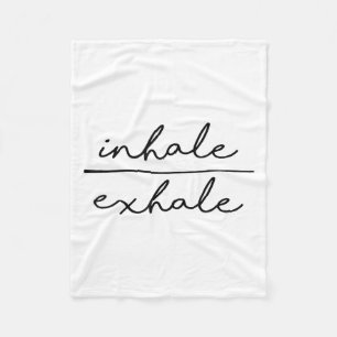 Inhale &amp; Exhale Yoga Lover Women's Yoga Motiva Fleece Blanket