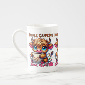Inhale Caffeine Exhale Negativity  Bone China Mug