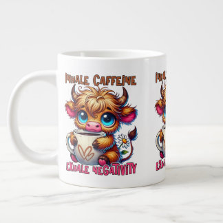 Inhale Caffeine Exhale Negativity  Large Coffee Mug