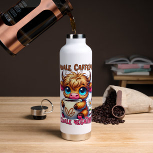 Inhale Caffeine Exhale Negativity  Water Bottle