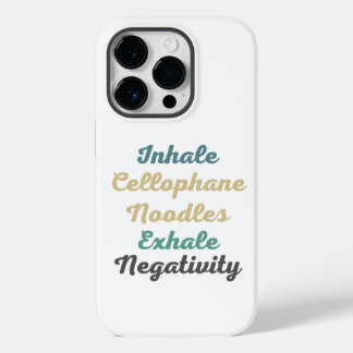 Inhale Cellophane Noodles Exhale Negativity Case-Mate iPhone 14 Pro Case