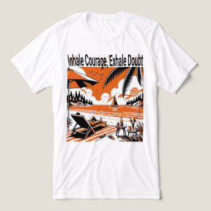 Inhale Courage Exhale Doubt – Motivational Tri-Blend Shirt