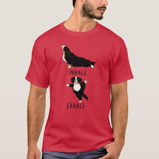 Inhale Ehale Bernese Mountain Dog Yoga family T-Shirt
