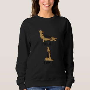 Inhale Exhale Beagle Dog  Yoga  Farting Sweatshirt