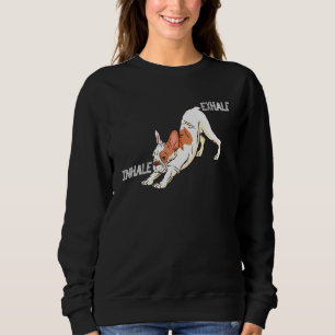 Inhale Exhale French Bulldog Clothes Yoga Frenchto Sweatshirt