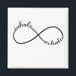 Inhale Exhale Infinity Sign Symbol T-Shirt Yogi Magnet<br><div class="desc">Inhale Exhale Infinity Sign Symbol T-Shirt Yoga Quotes Gift Yogi Motivation Shirt Motivational inhale, exhale, quote, yoga, infinity, infinite, sign, symbol, meditation, relax, exercise, exercising, wall, sport, life, mindful, mindfulness, typography, stress, breathing, motivation, motivational, inspirational, repeat, recreating, recreate, recreation, relaxing, flow, lettering, work, job, office, working, text, word, black, white,...</div>