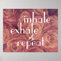 inhale exhale  inspirational pretty pink roses 