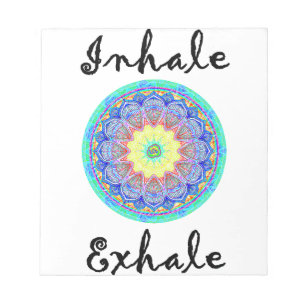 inhale exhale notepad