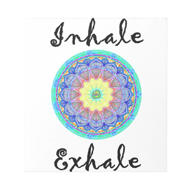 inhale exhale notepad (Front)