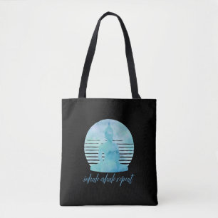 Inhale Exhale Repeat Blue Tote Bag