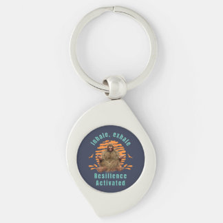 Inhale, Exhale Resilience Activated Bigfoot Key Ring