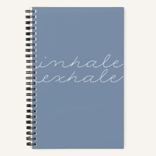 "Inhale Exhale" Sea Blue Mindfulness Journal