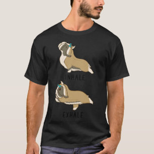 Inhale Exhale Shih Tzu Yoga T-Shirt