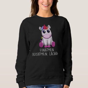 Inhale exhale smile sweatshirt