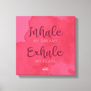 “Inhale My Dreams” — Stretched Canvas Print