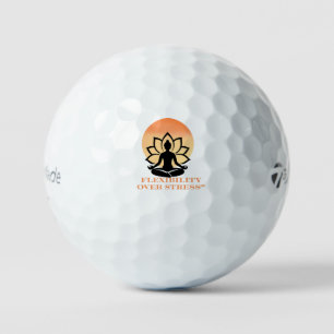 Inhale Peace Exhale Stress Yoga Quote Golf Balls
