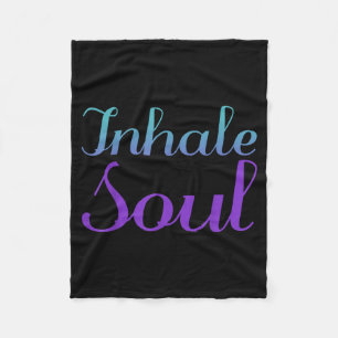 Inhale Soul Prevention Artwork Fleece Blanket
