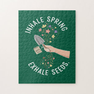 Inhale Spring Exhale Seeds Floral Gardening Enthus Jigsaw Puzzle