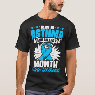 Inhaler Respiratory May Is Asthma And Allergy Awar T-Shirt