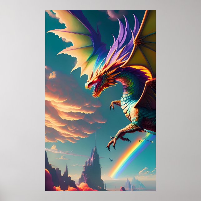 Inimical Acts of Dragonry Fantasy Poster (Front)