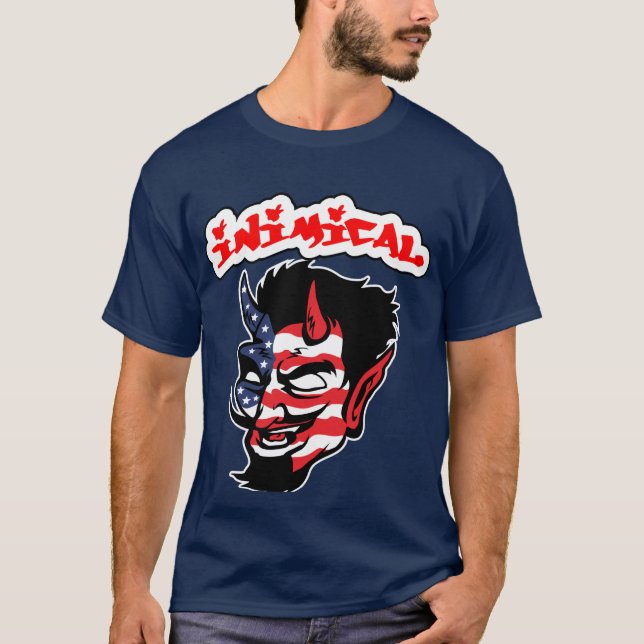Inimical American Devil  T-Shirt (Front)