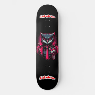Inimical Apex Predator Series Red Owl Skateboard