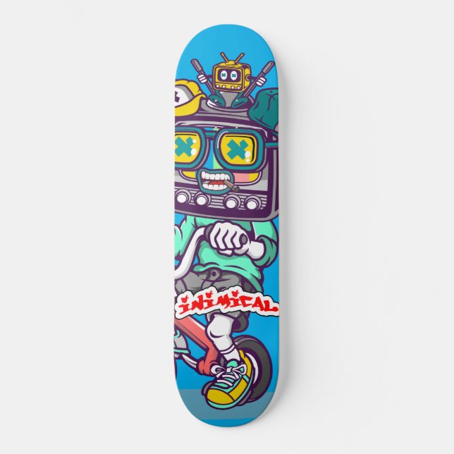 Inimical Boxhead Skateboard (Front)