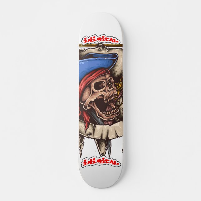 Inimical Dead Pirate Deck  Skateboard (Front)