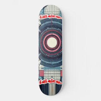 Inimical Futuristic Minamilst Japanese Abstract  Skateboard