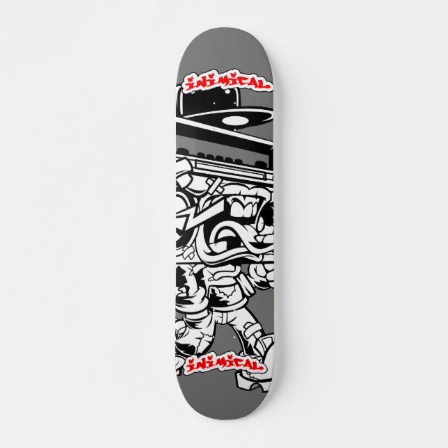 Inimical Grimy Boombox Skateboard (Front)