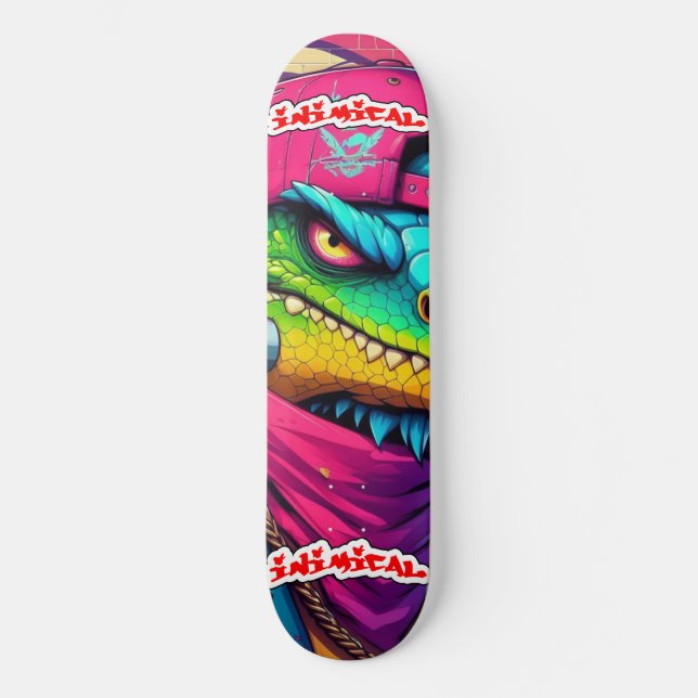Inimical Grumpy Igauna  Skateboard (Front)