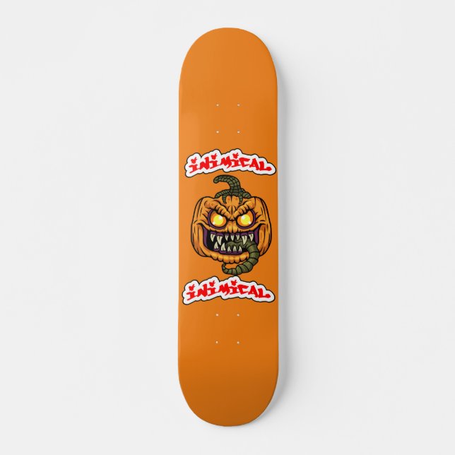 Inimical Halloween Skateboard Deck  (Front)