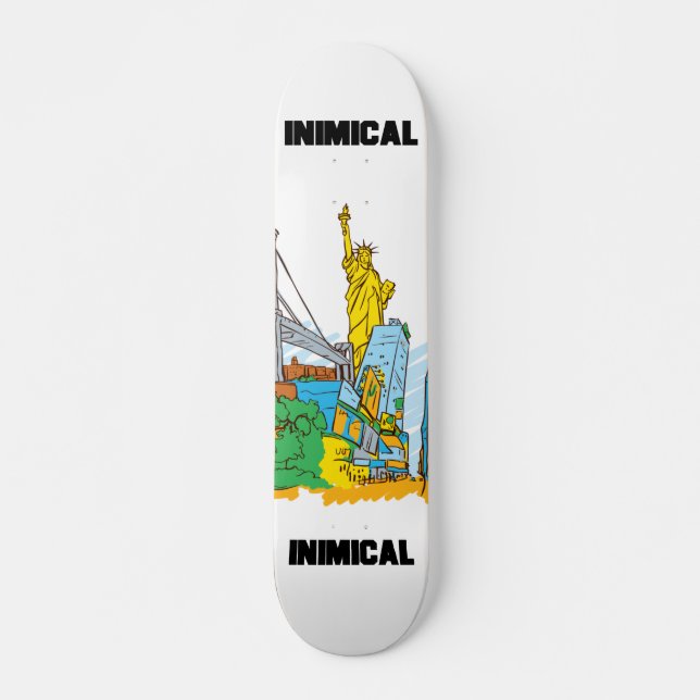 Inimical NYC Skateboard (Front)
