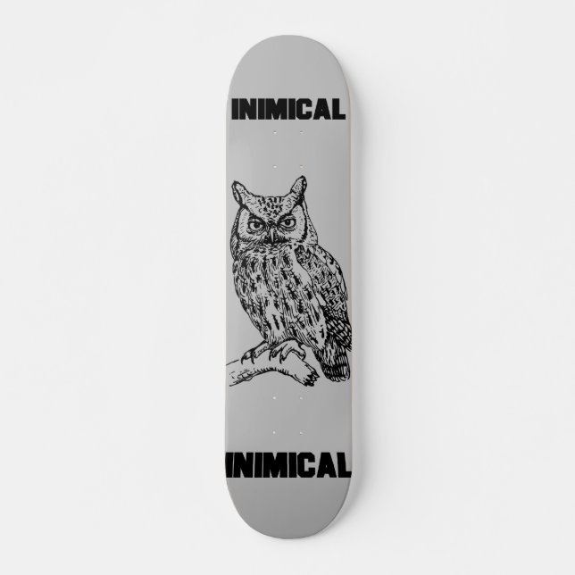 Inimical Owl  Skateboard (Front)