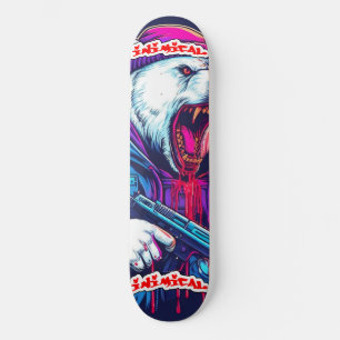 Inimical Polar Bear  Skateboard