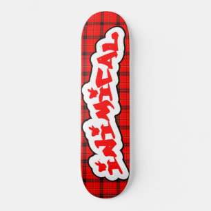 Inimical Scottish Plaid Skateboard
