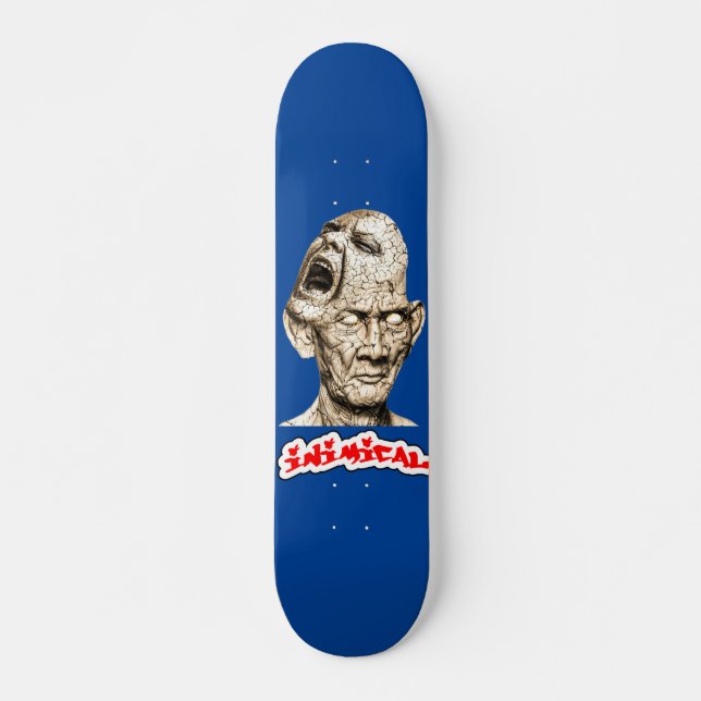 Inimical Tormented Man Skateboard (Front)