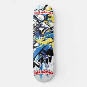 Inimical Wildstyle Graffiti Abstract Skateboard