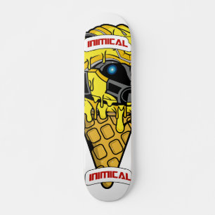 Inimical Yellow Bee Ice Cream  Skateboard