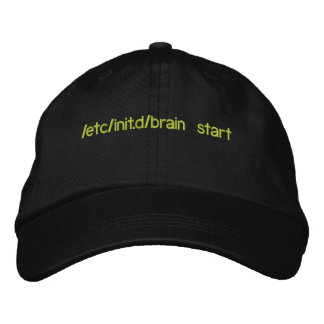 init brain embroidered hat