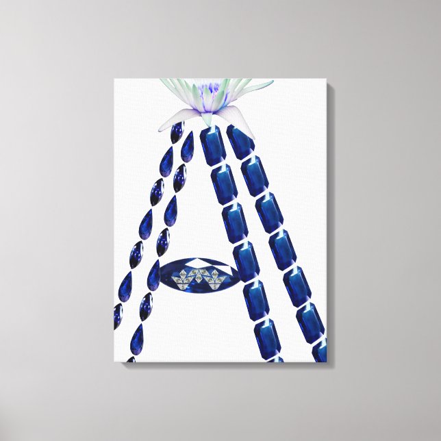 Initial A Canvas Print (Front)