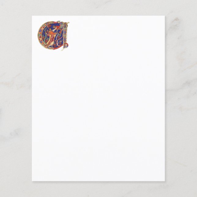 Initial A Note Paper (Front)