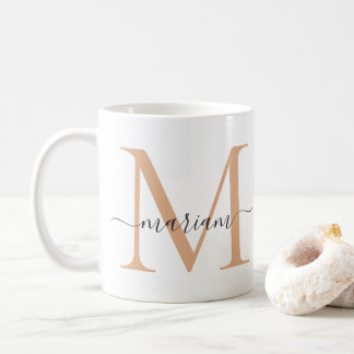 Initial and Name Personalised Coffee Mug