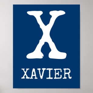 Initial Art Print, Tractors, Trucks, Ducks, Bucks Poster