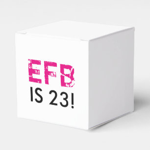 Initial Birthday Favour Box