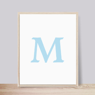 Initial   Boy Room Poster