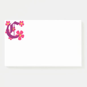 Initial C Monogram Notes
