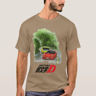 Initial D Manga Watercolor Cars Racing friends T-Shirt